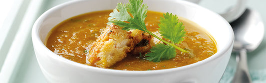 Spicy carrot and coriander soup