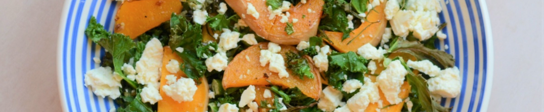 Butternut squash feta salad